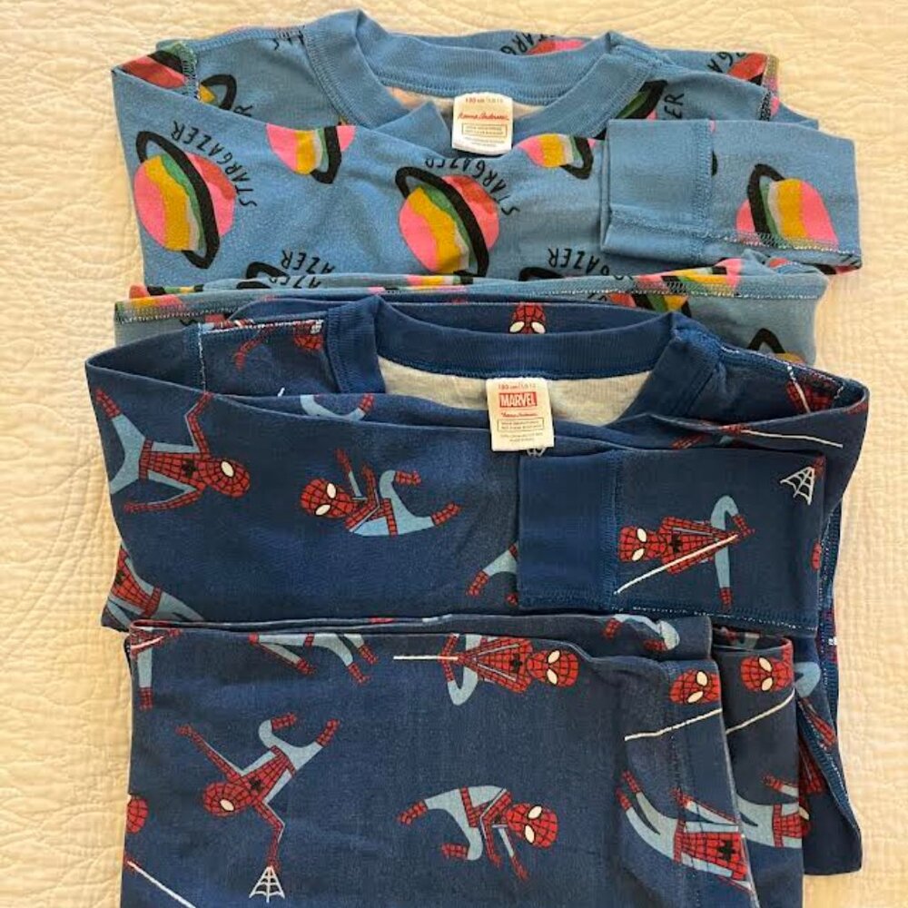 Lot of 2 Hanna Andersson Pajama Sets Size 12